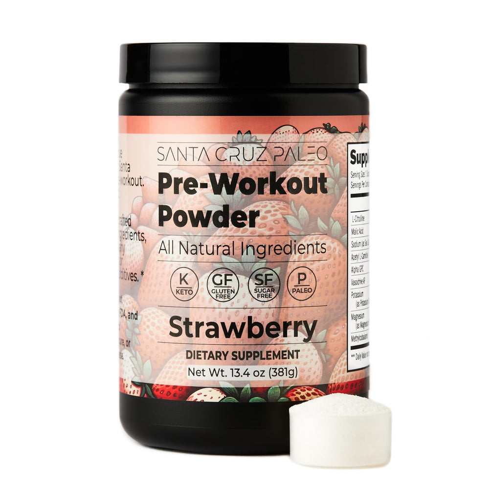 Santa Cruz Paleo keto and paleo-friendly label for mindful choices.