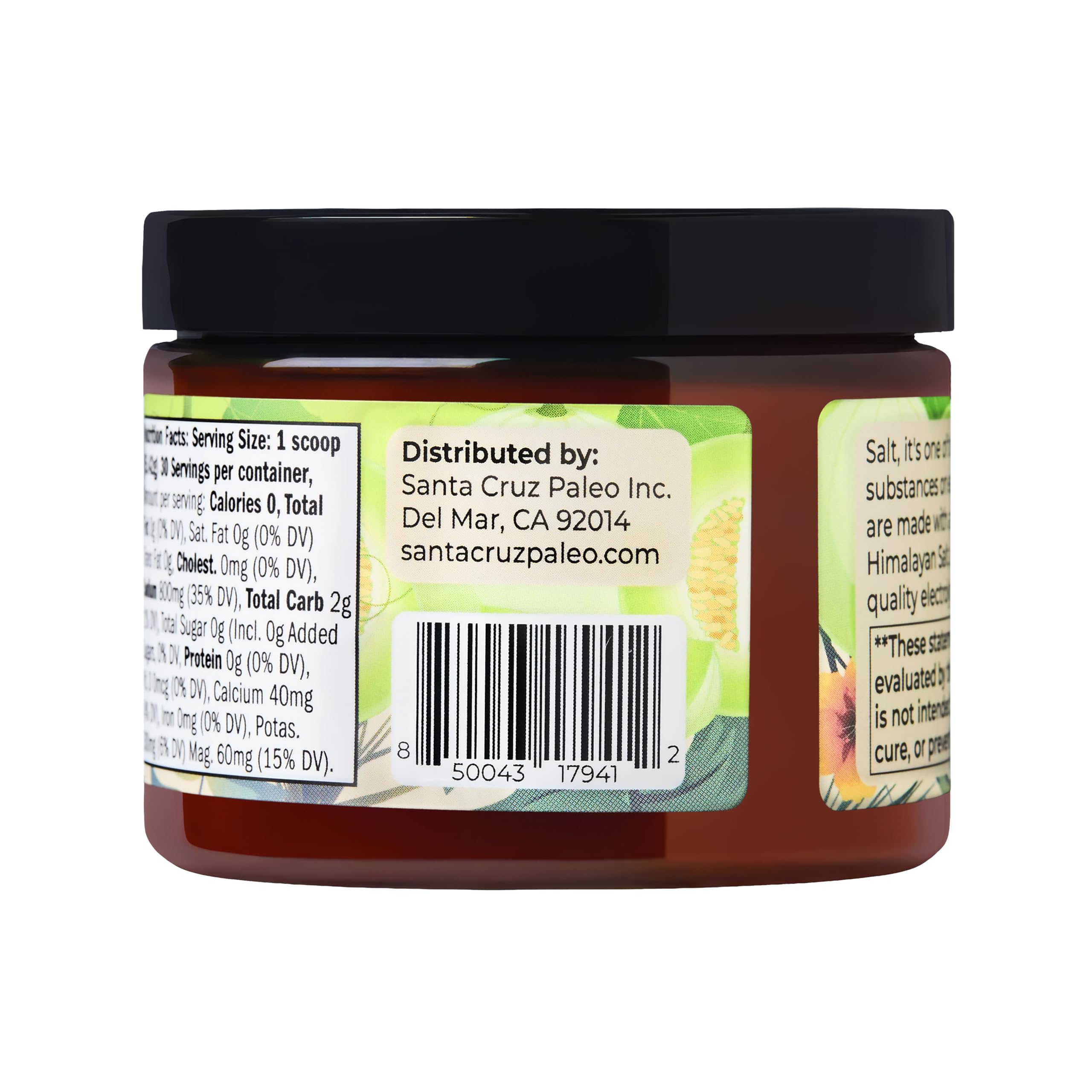 Santa Cruz Paleo Honeydew packaging highlights sugar-free hydration option.