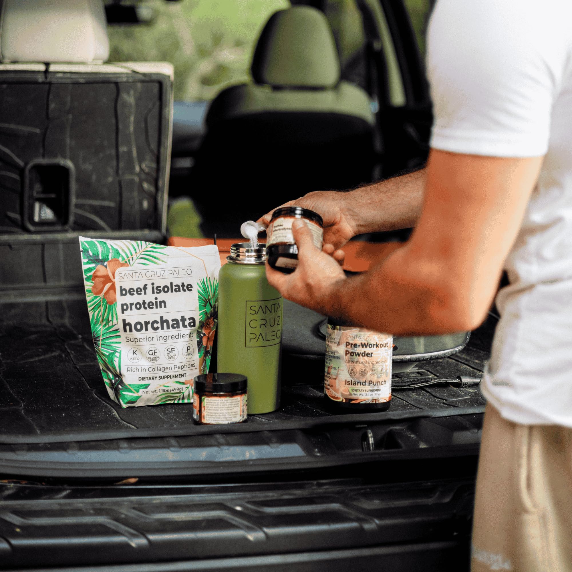 Travel-ready pouch of Island Punch for on-the-go hydration