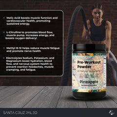 Santa Cruz Paleo L-Citrulline scoop highlighted as a key ingredient for performance support.