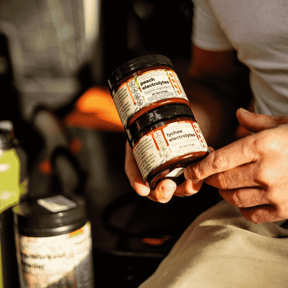 Santa Cruz Paleo label highlights gluten-free and dairy-free ingredients.