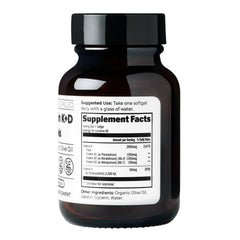 Organic olive oil base supports absorption of fat-soluble vitamins