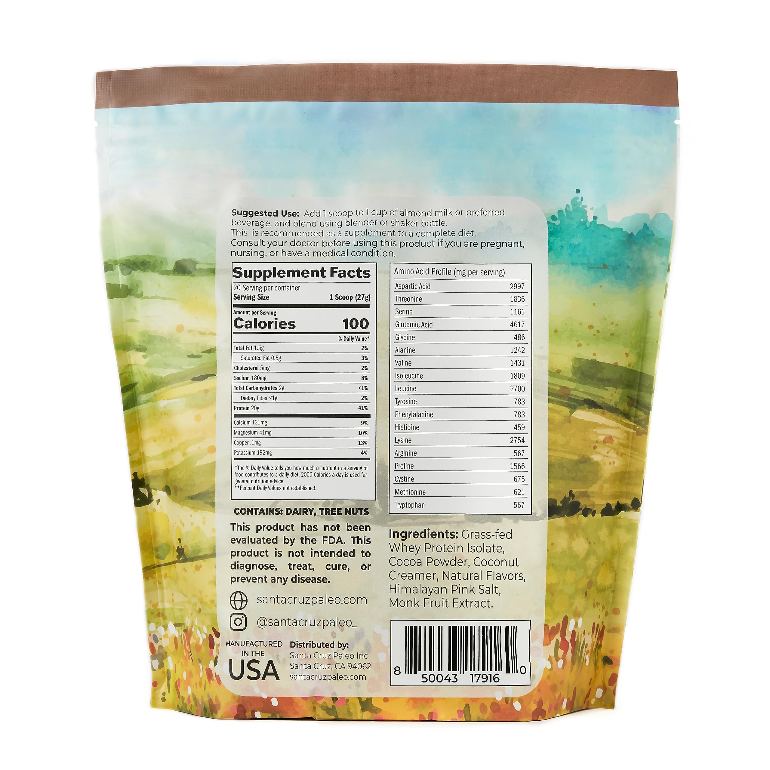 Using Santa Cruz Paleo whey protein in overnight oats for a protein boost