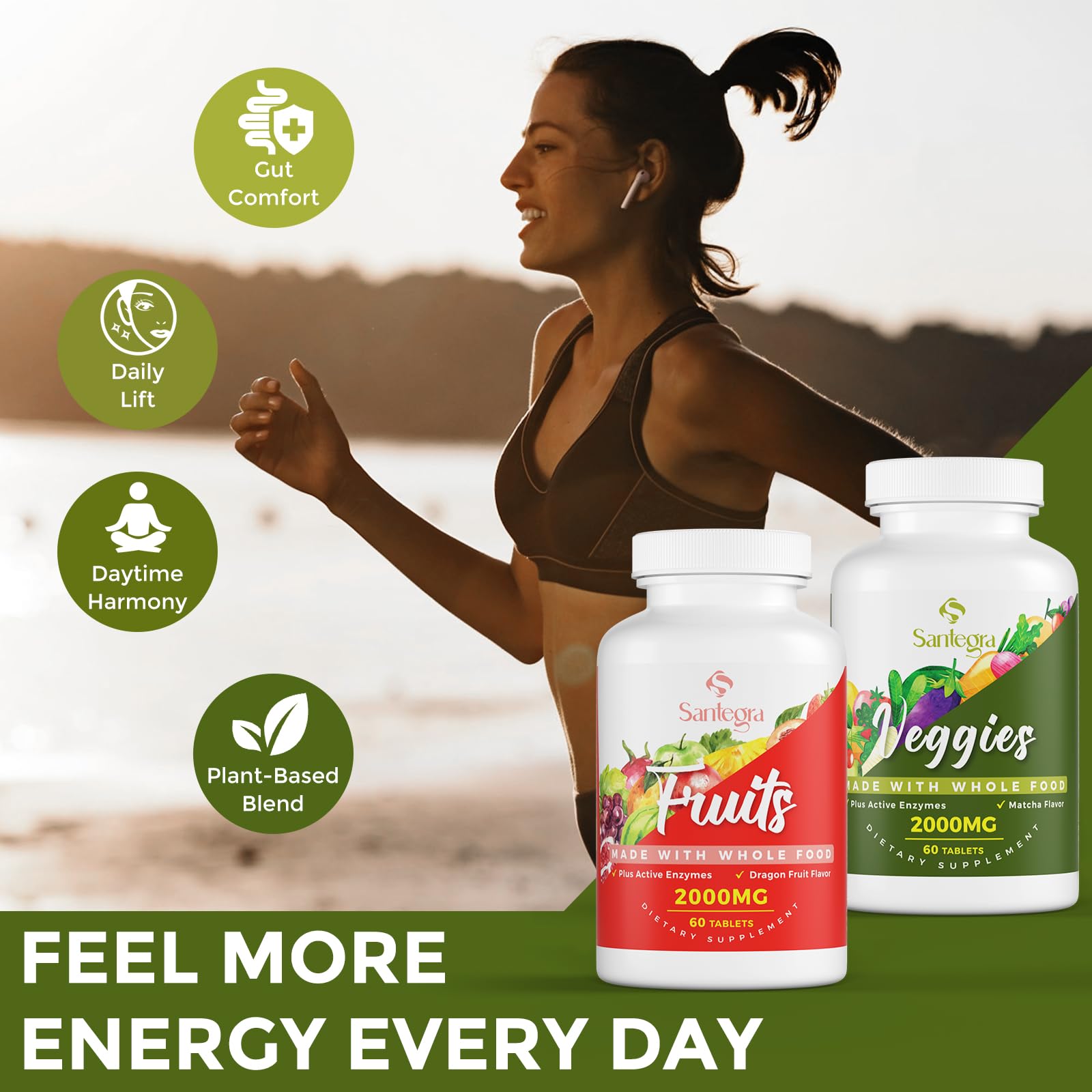 Santegra 18 fruits and 17 vegetables variety delivers phytonutrient diversity.