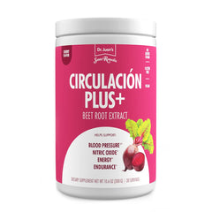 Santo Remedio Circulacion Plus front bottle view highlights circulation support and daily energy.