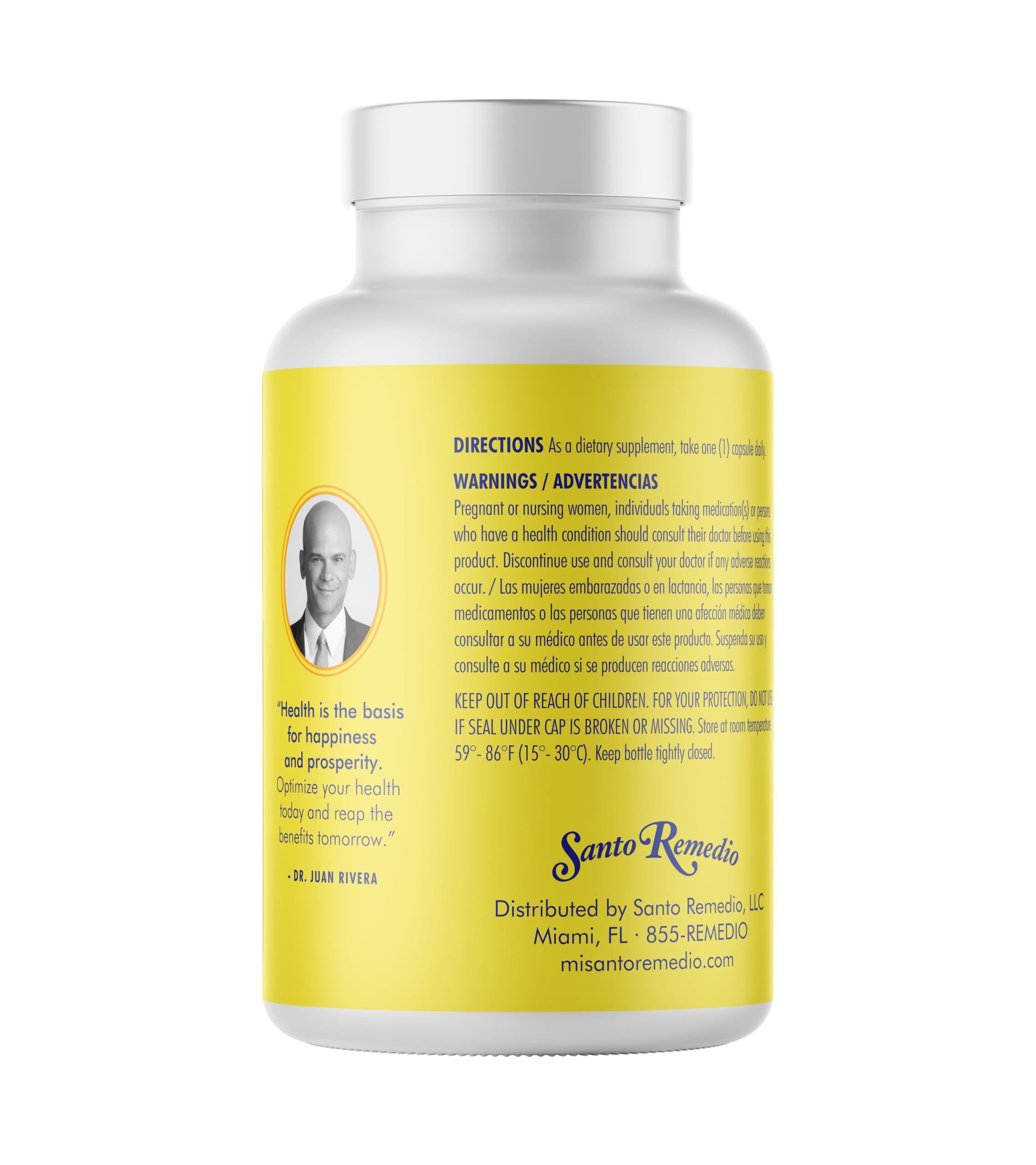 Santo Remedio Maca capsules closeup reveals smooth surface.