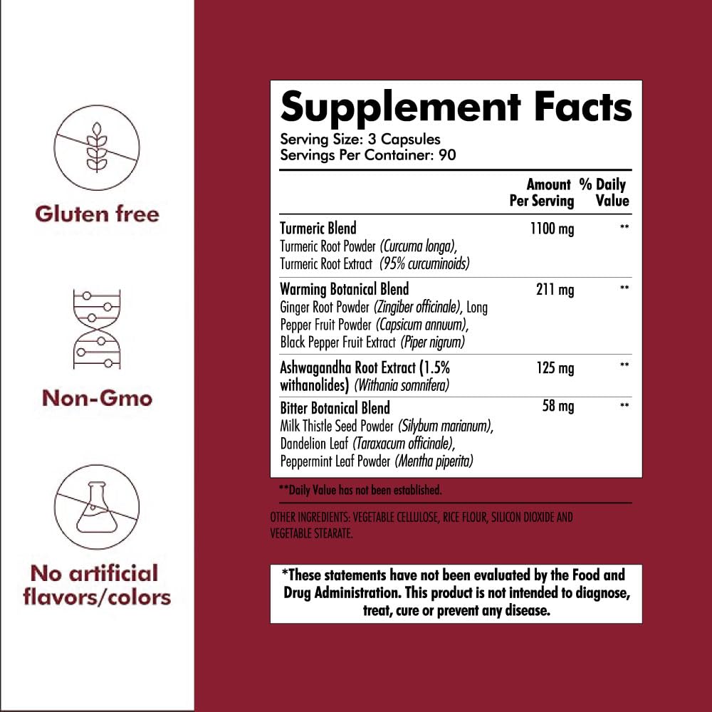 Santo Remedio Turmeric gluten-free label visible on packaging