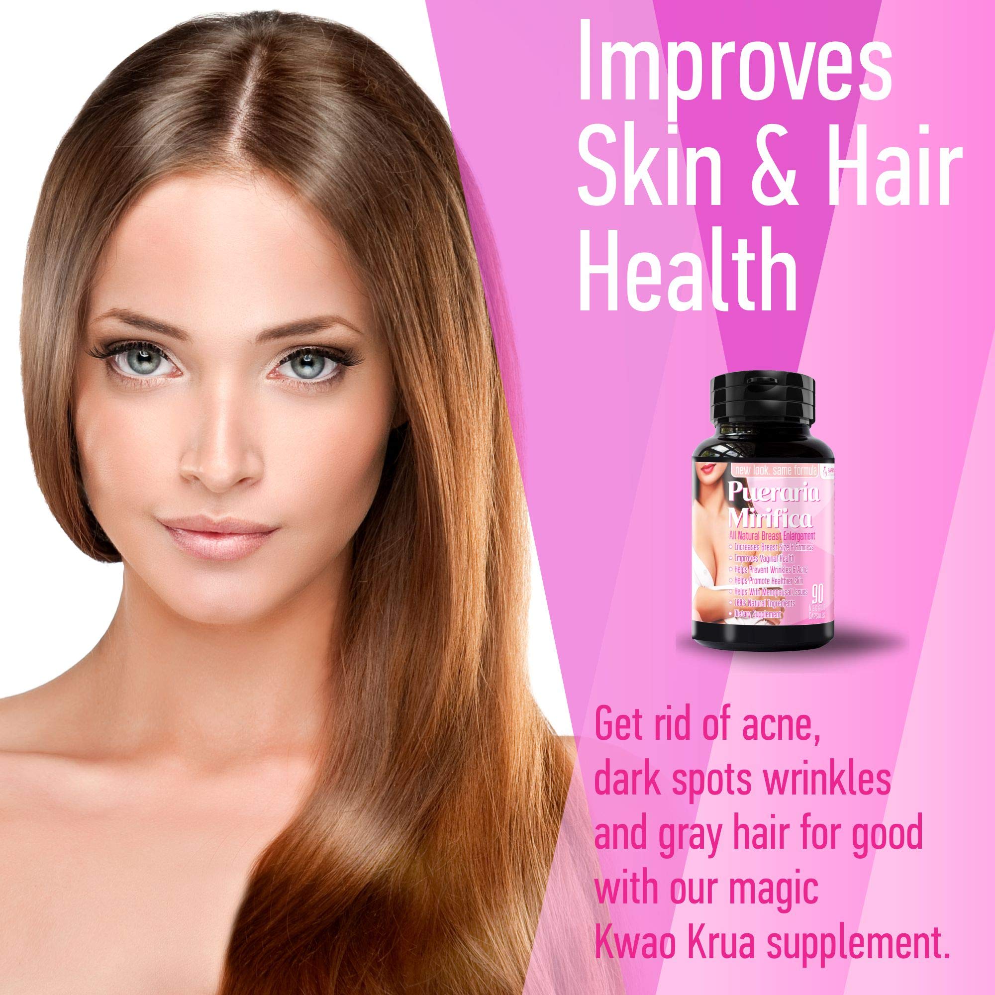 Packaging of Sapir's Nutrition Pueraria Mirifica emphasizing GMP and non-GMO claims