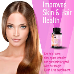 Packaging of Sapir's Nutrition Pueraria Mirifica emphasizing GMP and non-GMO claims