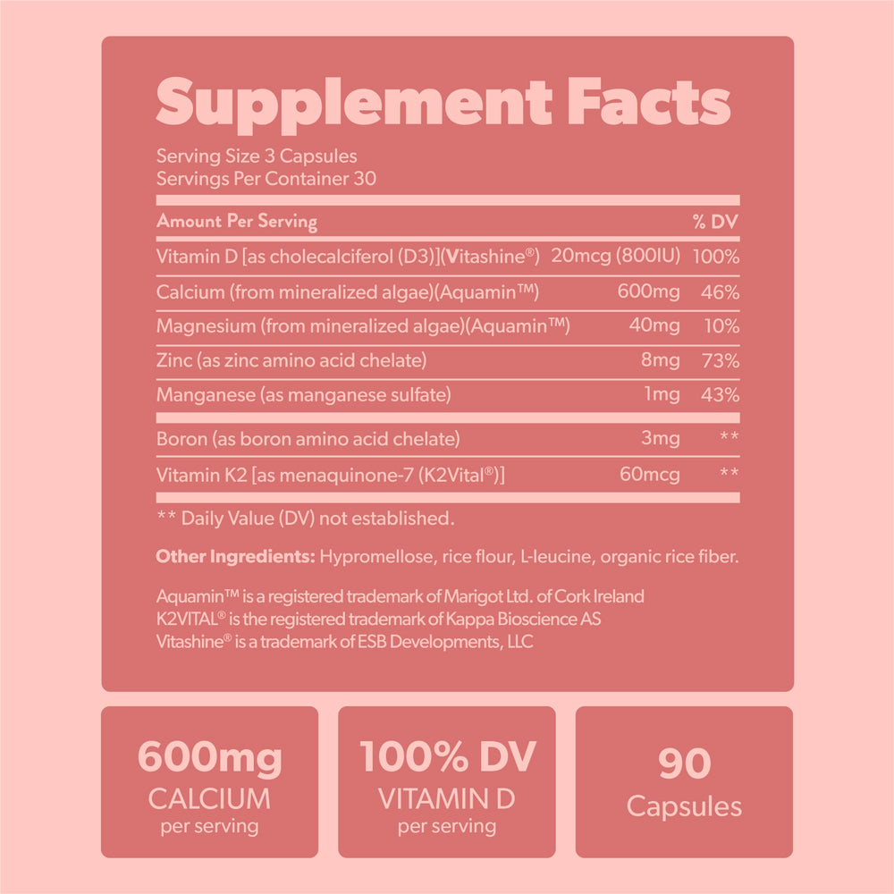 Sapling calcium supplement US-made stamp indicates domestic production quality