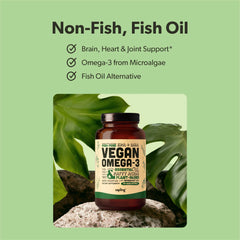Sapling Vegan Omega-3 softgels closeup show easy-to-swallow capsules supporting daily wellness
