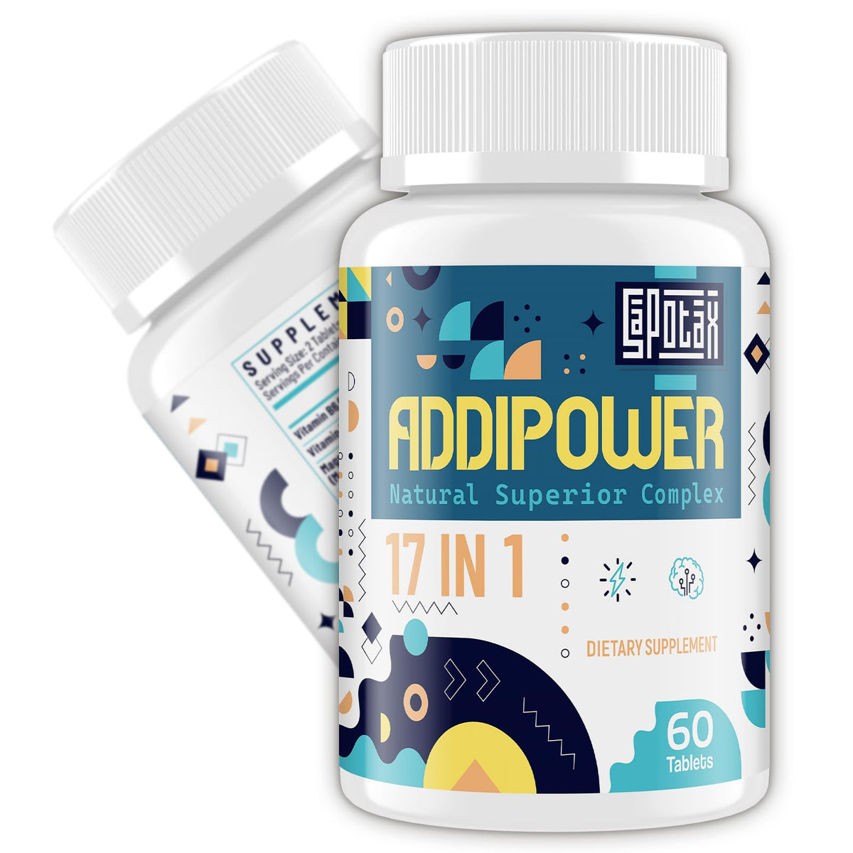 Sapotax 17-in-1 brain supplement bottle for daily cognitive support