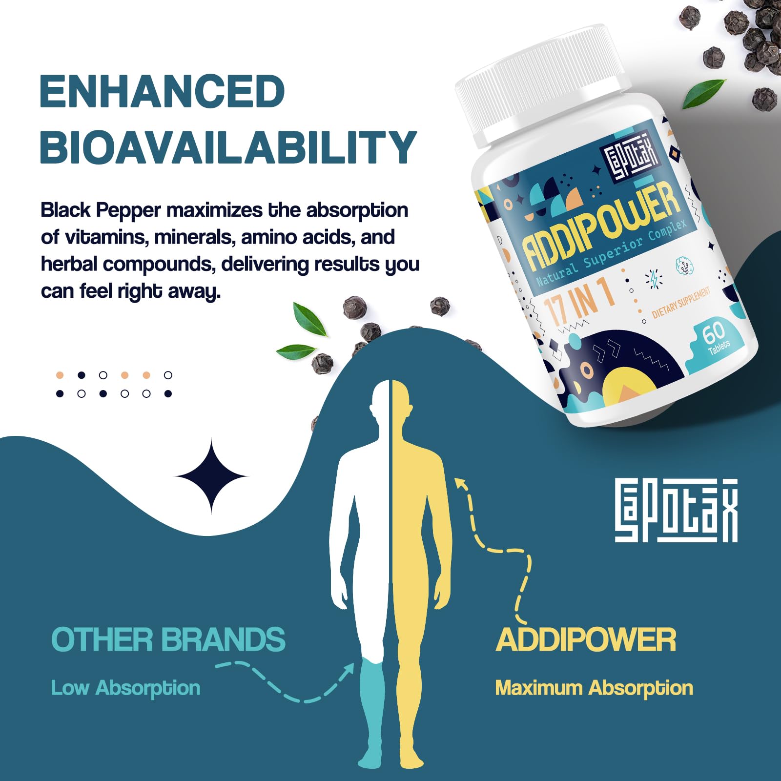 Sapotax green tea caffeine source for a gentle energy lift