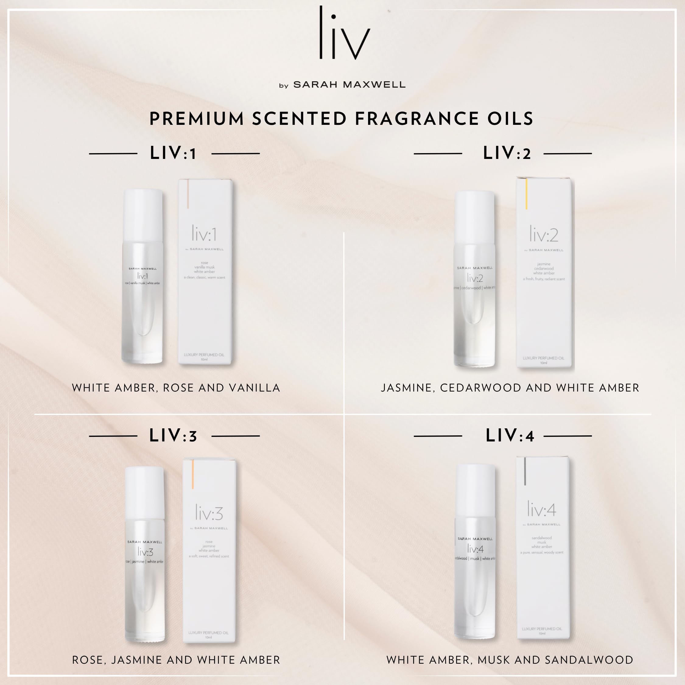 Sarah Maxwell LIV cruelty-free fragrance sample supports conscious beauty