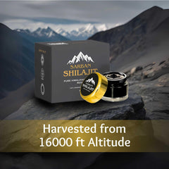 Sarban Shilajit 90 servings packaging highlights long-lasting daily vitality