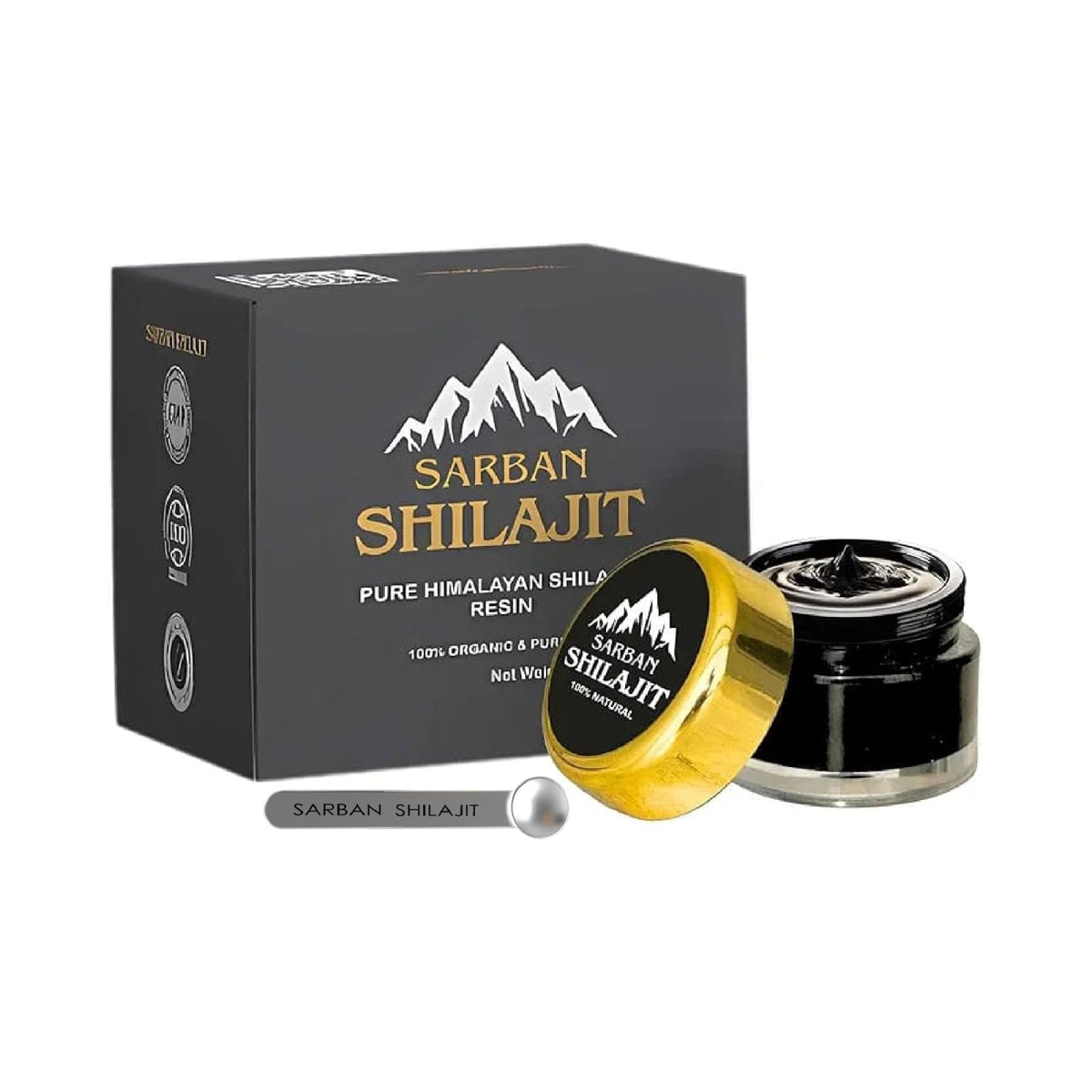 Sarban Shilajit gold-grade resin jar for daily use