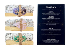 Sarimoire Manifest It Kit Palo Santo sticks for purifying environments and elevating intention