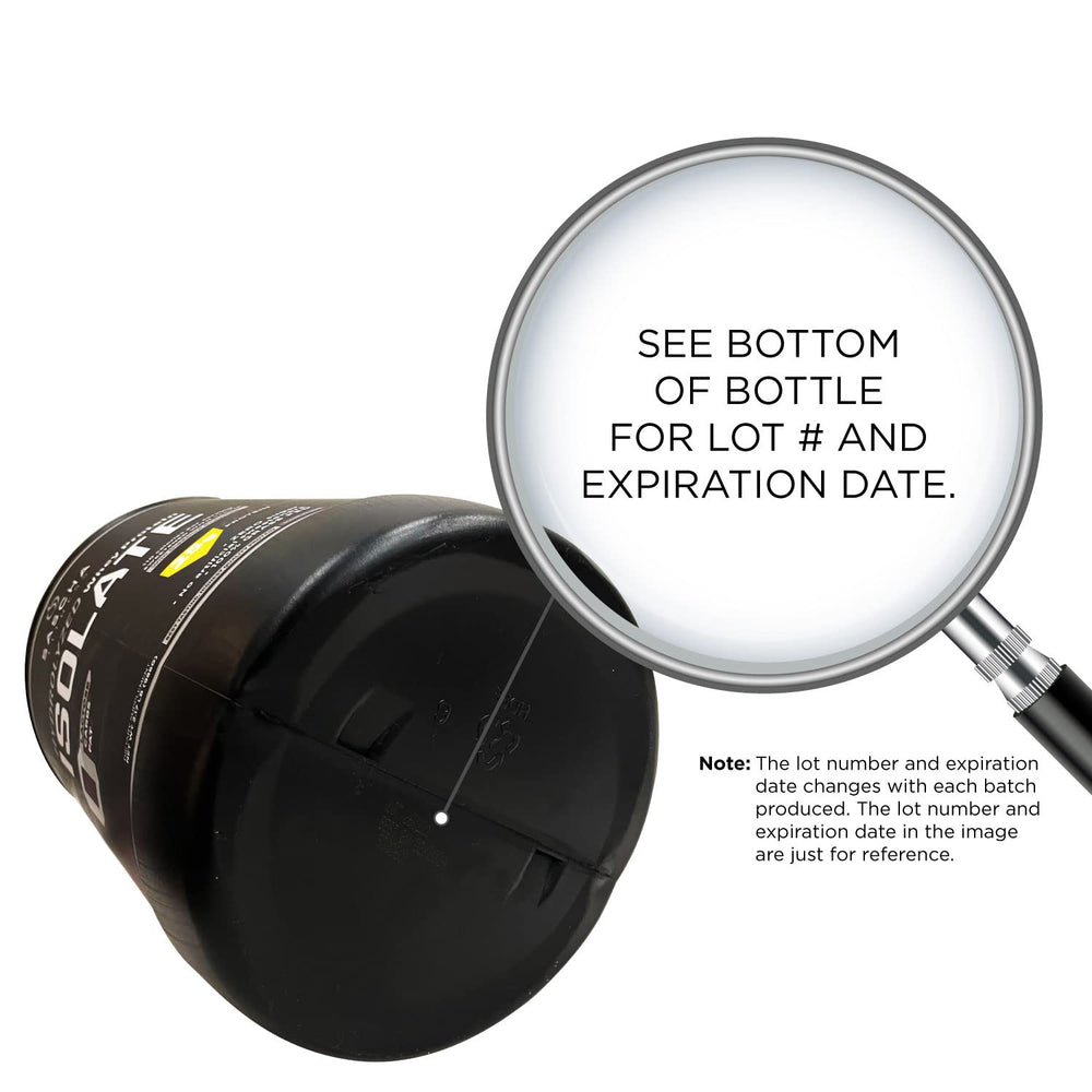 SASCHA FITNESS grass-fed whey isolate bottle highlighting premium protein quality.