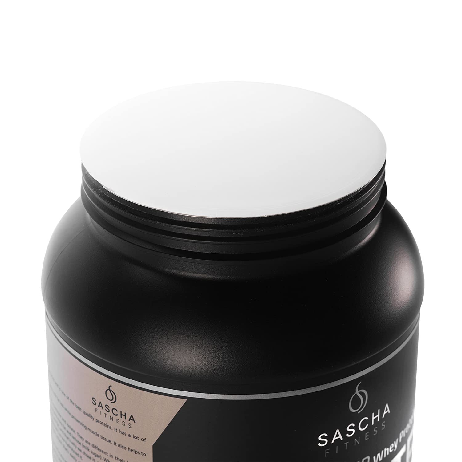 SASCHA FITNESS shaker bottle cookies cream supports on-the-go protein