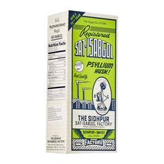 Sat Isabgol husk ready to mix with water for fiber intake