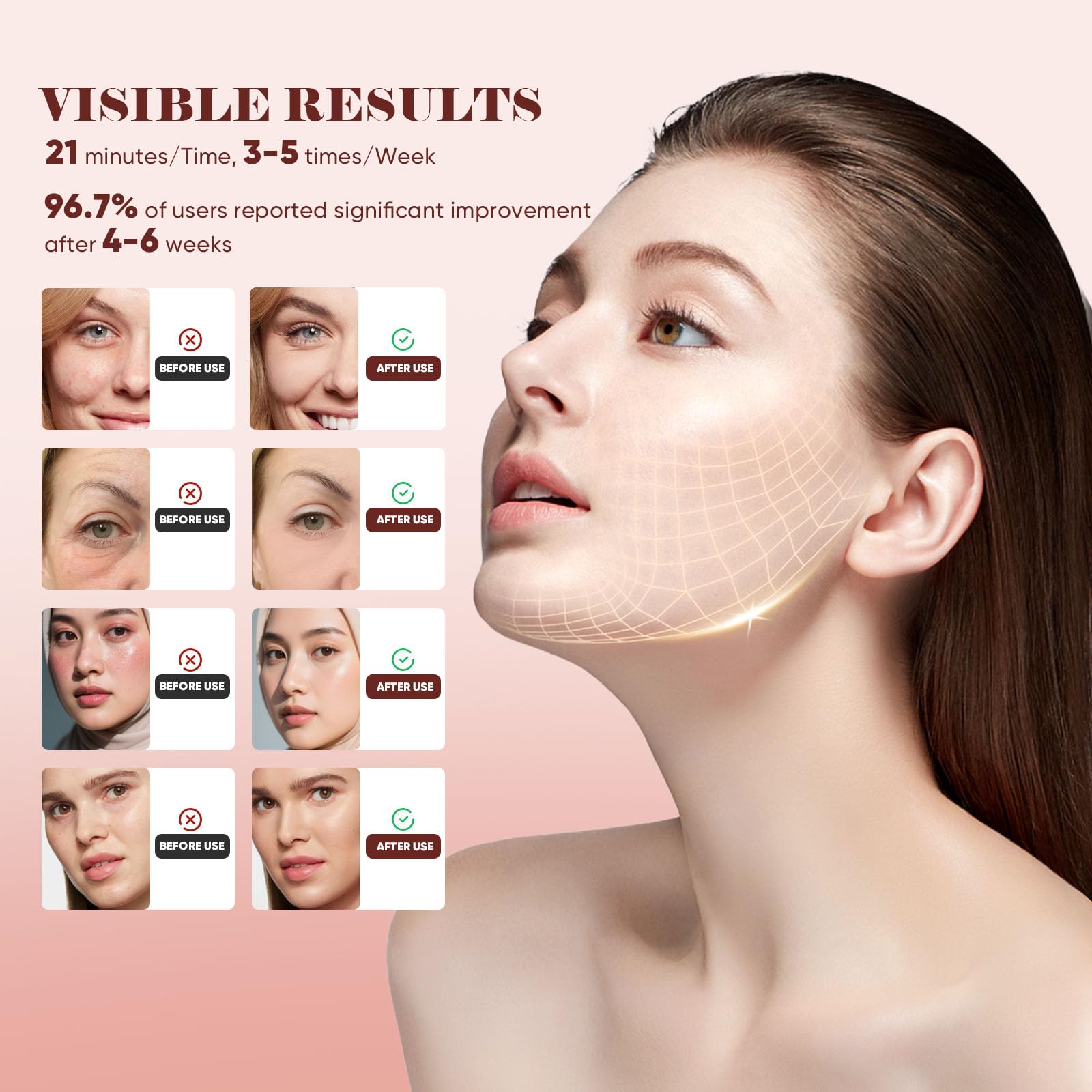 Satisure yellow infrared light therapy for balanced glow potential