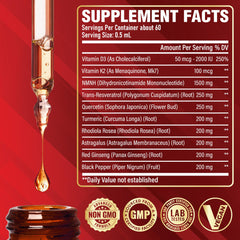 Satoomi 10in1 NMNH Liquid Drops bottle highlights easy daily dosing for steady energy.