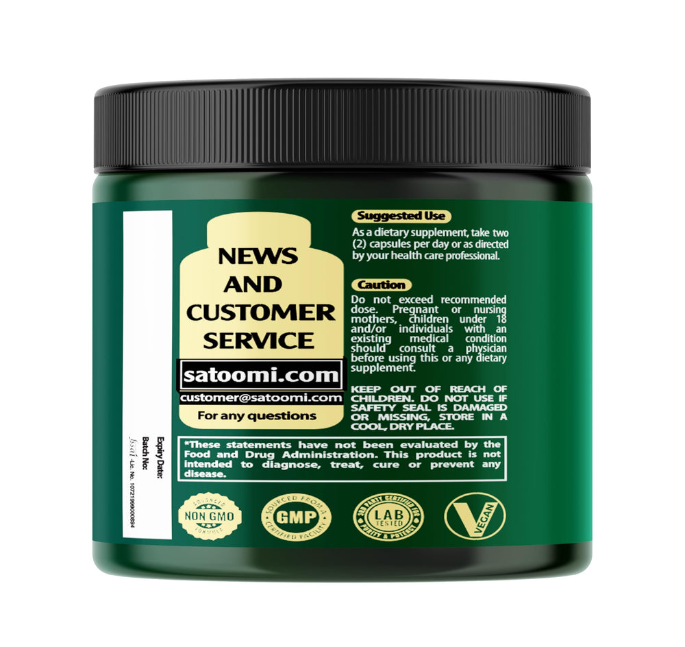 Satoomi 8in1 NMNH product shot highlights a trustworthy vegan formula