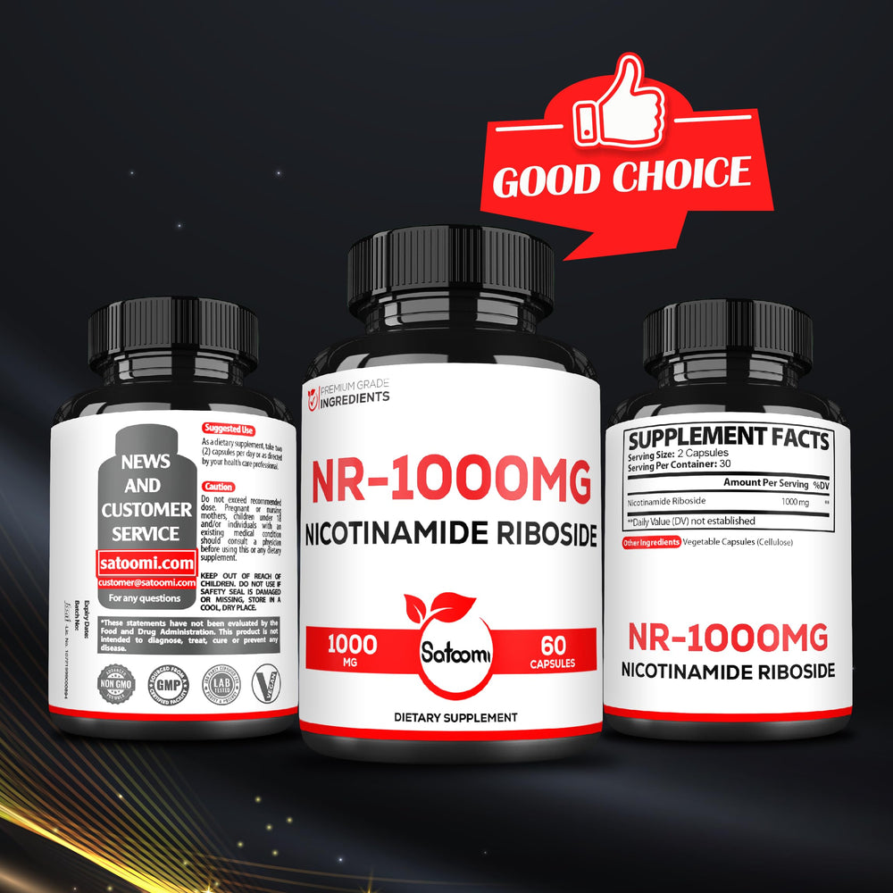 Satoomi NAD third-party tested seal highlighting quality verification.