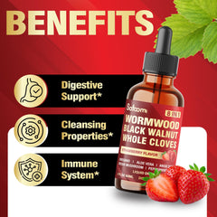 Satoomi wormwood ingredients display on box for balanced wellness routine.