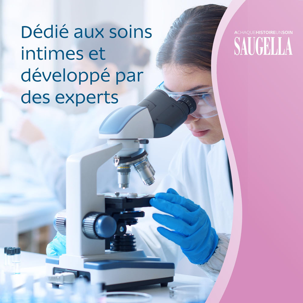 Packaging indicating latex condom compatibility with Saugella Gentle Cream.