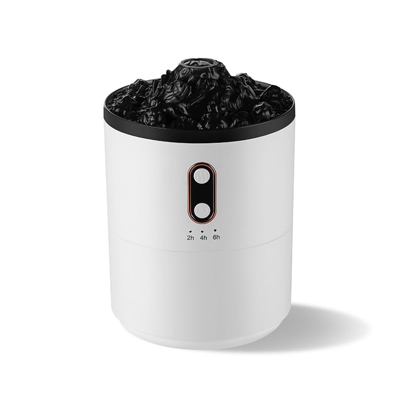 Saunana Volcano Humidifier 450ml water tank for quiet, long-lasting humidification in homes or offices.