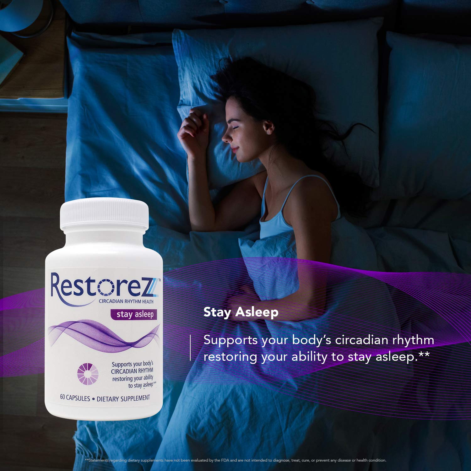 Graphic illustrating Savant Science circadian timing blend supporting rhythm balance.