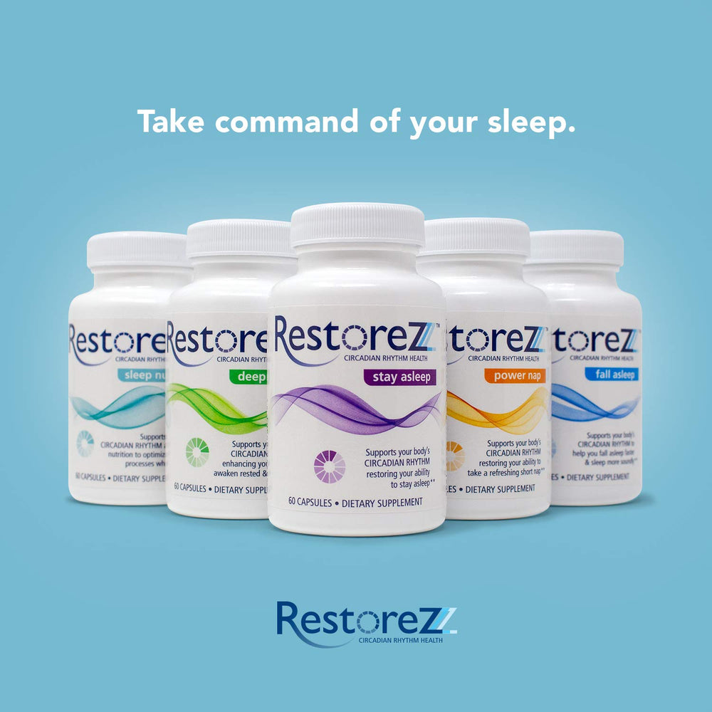 Close-up of Savant Science Stay Asleep capsules showing natural ingredients.