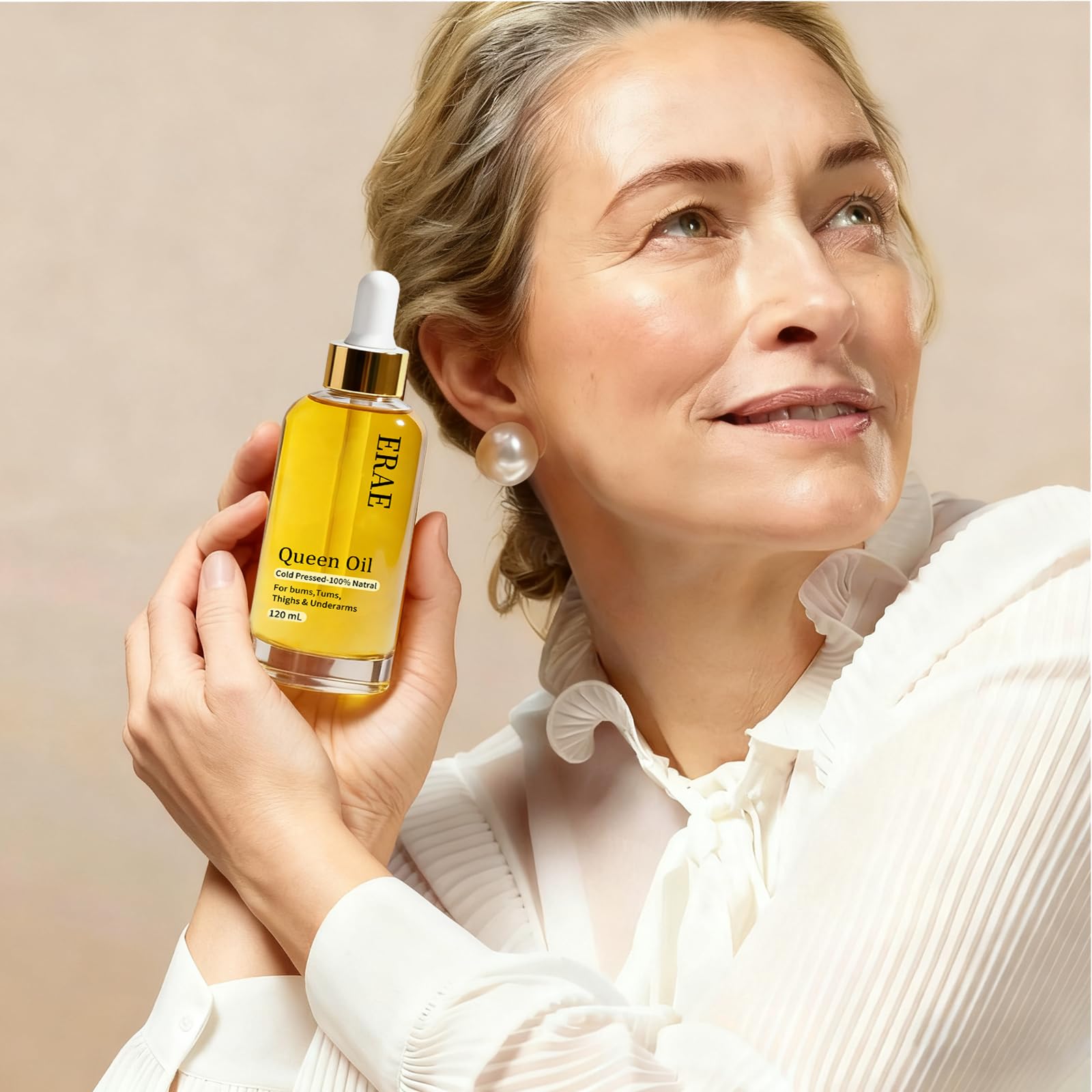 packaging of Savari Erae Queen Oil in premium bottle