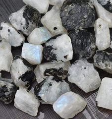 Sawcart Rainbow Moonstone rough cabbed form for jewelry making and crystal balancing