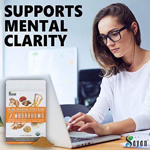 Sayan 7 Mushrooms fruiting body display highlighting potency and purity.