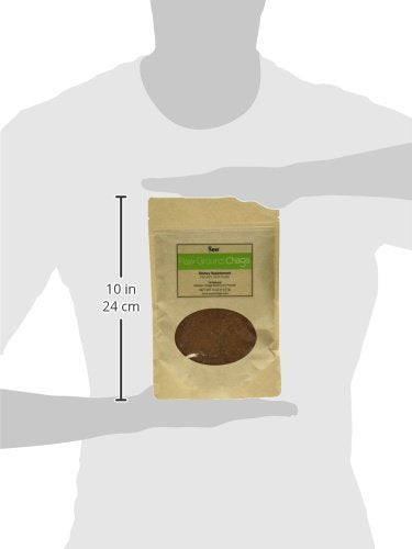 Sayan chaga glass tea infuser ready for infusion