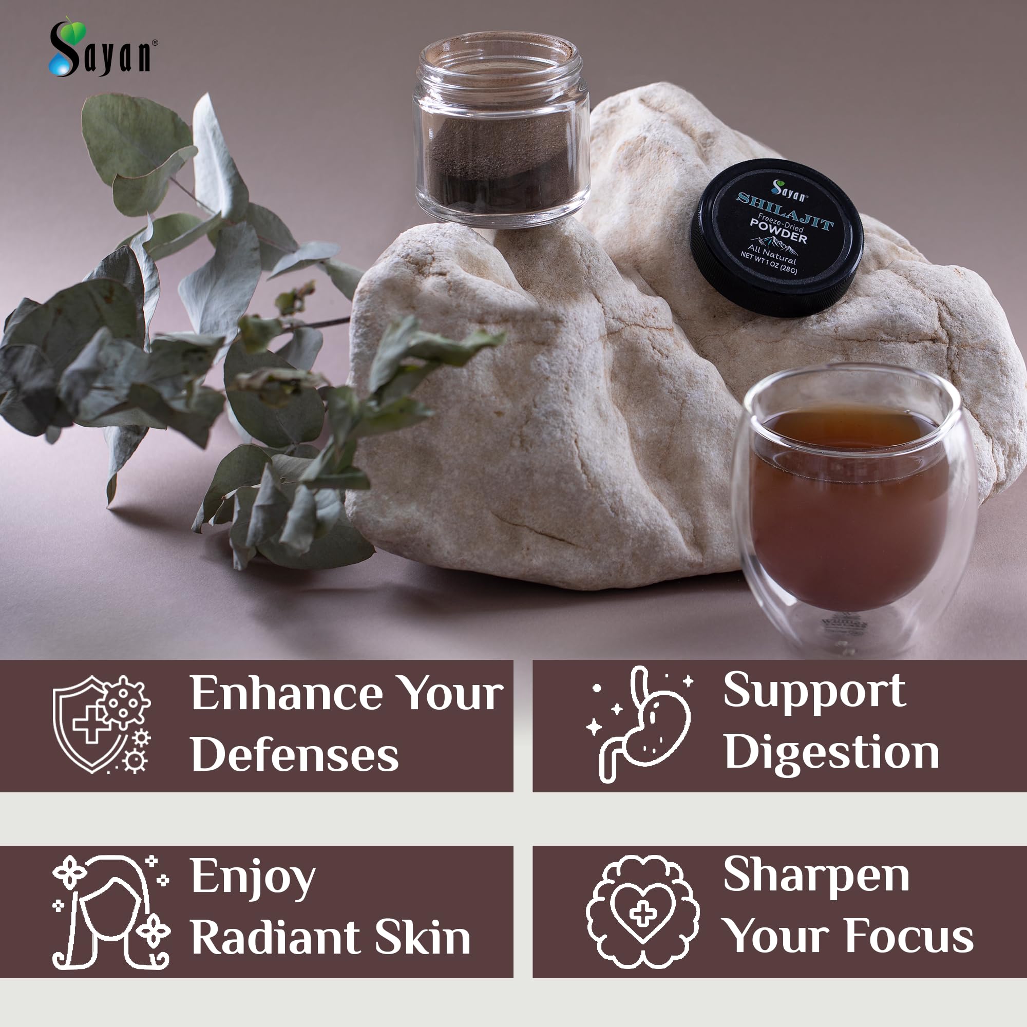 Sayan Pure Shilajit Powder ISO certificate indicating trusted purity.