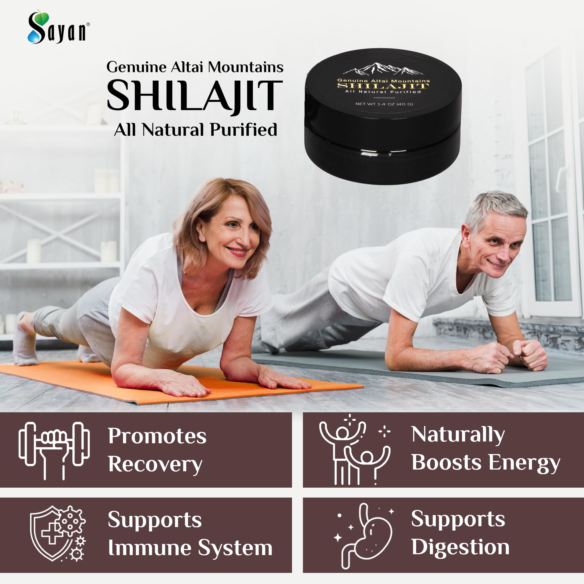 Sayan Pure Shilajit Resin Altai mountains scene conveys pristine sourcing