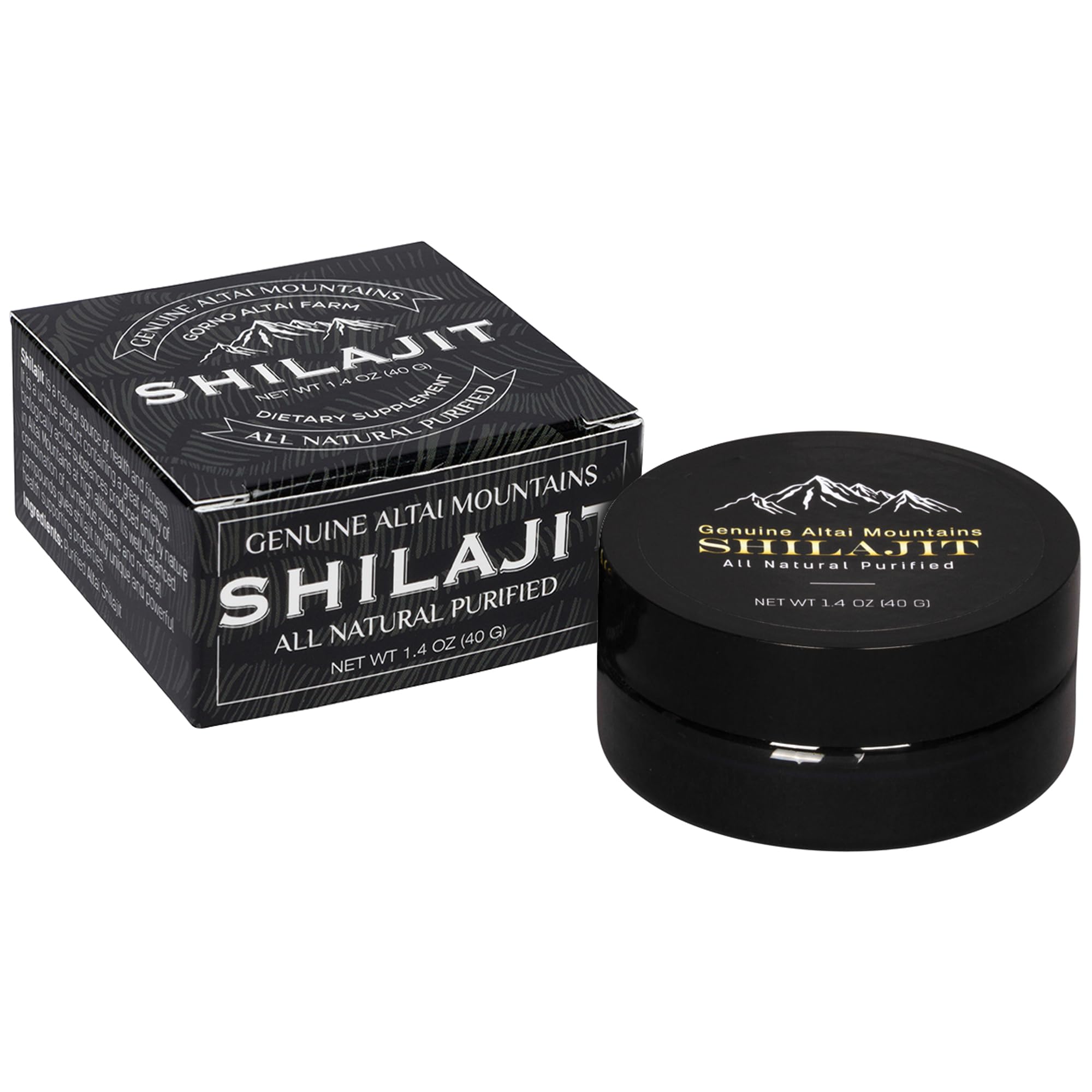 Sayan Pure Shilajit Resin bottle showcases pure fulvic acid for daily energy