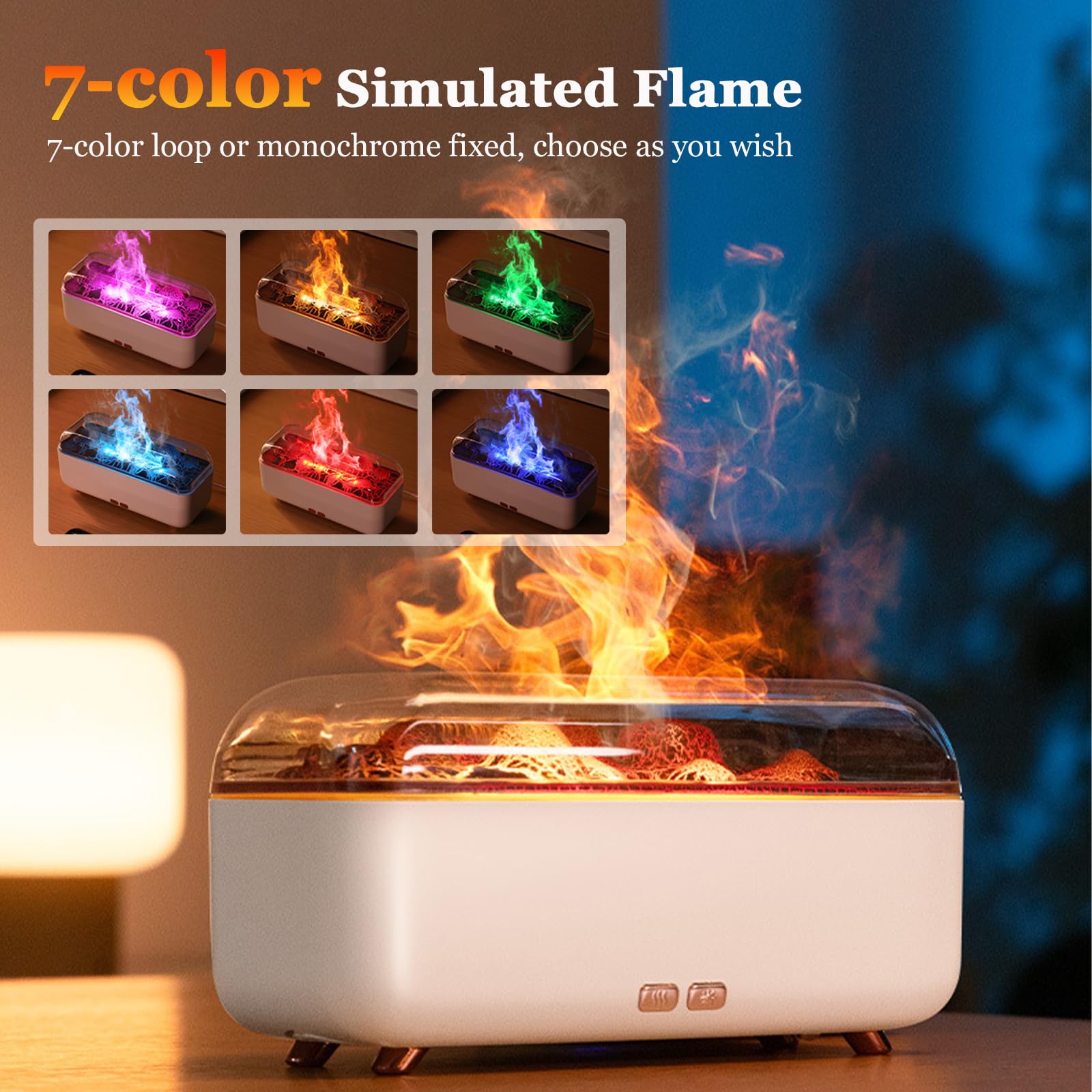 Compact aromatherapy humidifier ideal for home or office