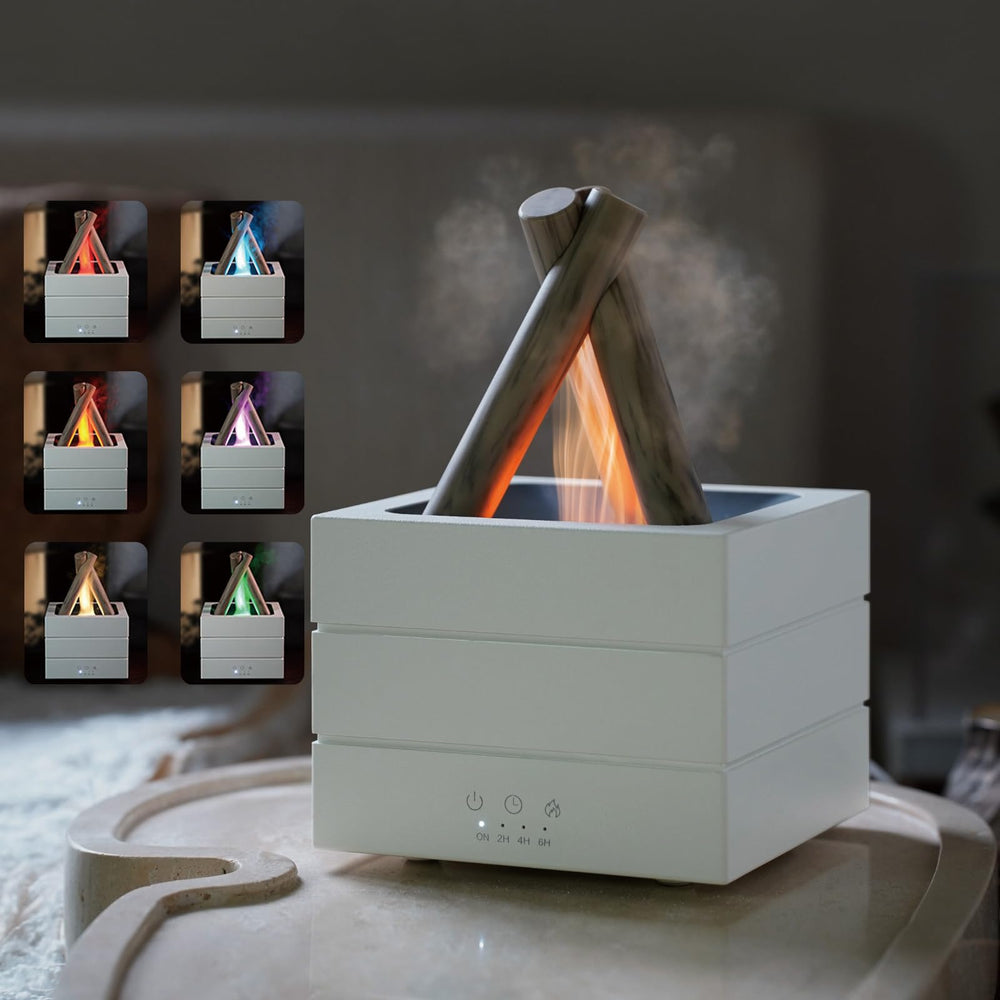 SAYTAY Bonfire Aroma Diffuser front view for cozy ambience and humidity