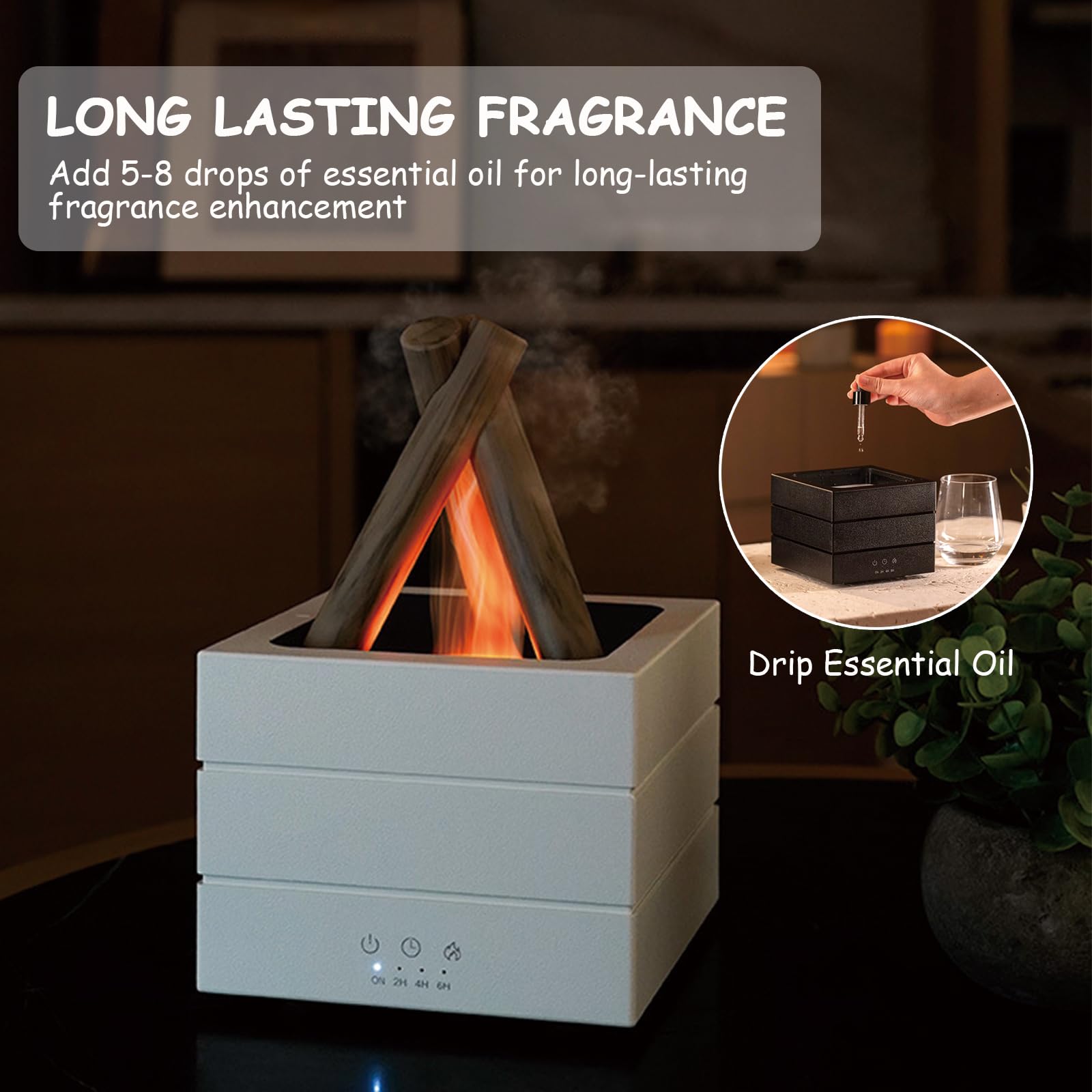 SAYTAY ultrasonic diffuser operates quietly for peaceful sleep