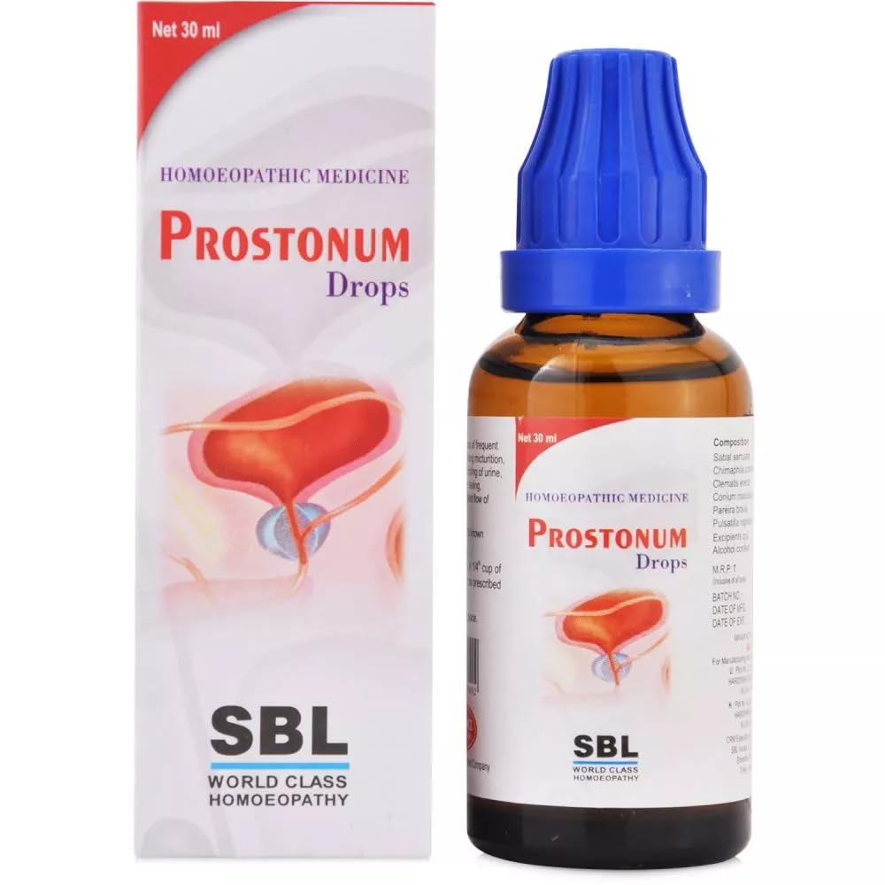 SBL Prostonum Drops bottle front view for daily urinary comfort support