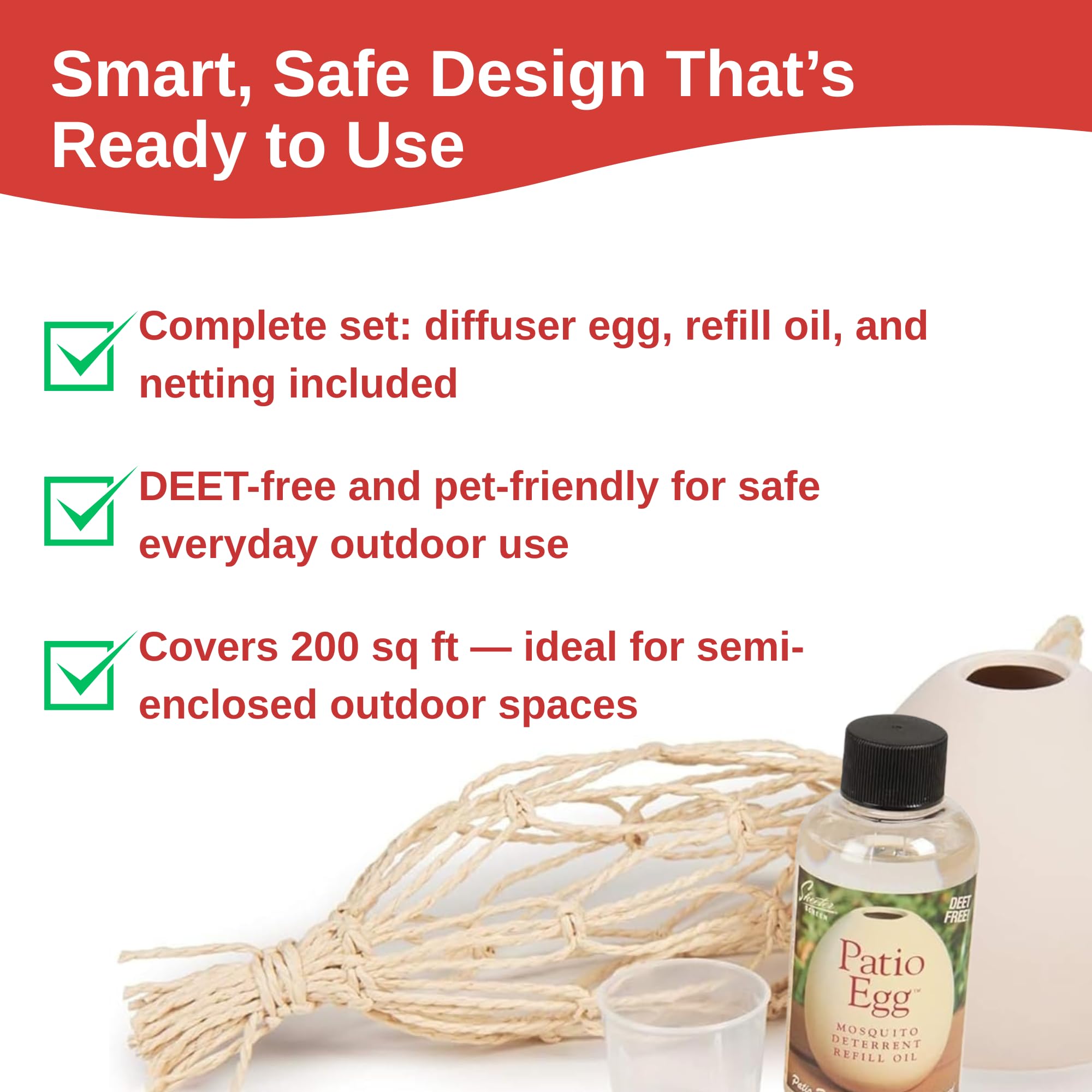Scent Shop Macrame netting for flexible hanging placement
