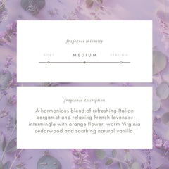 ScentAir ECO Serenity notes of bergamot and lavender.