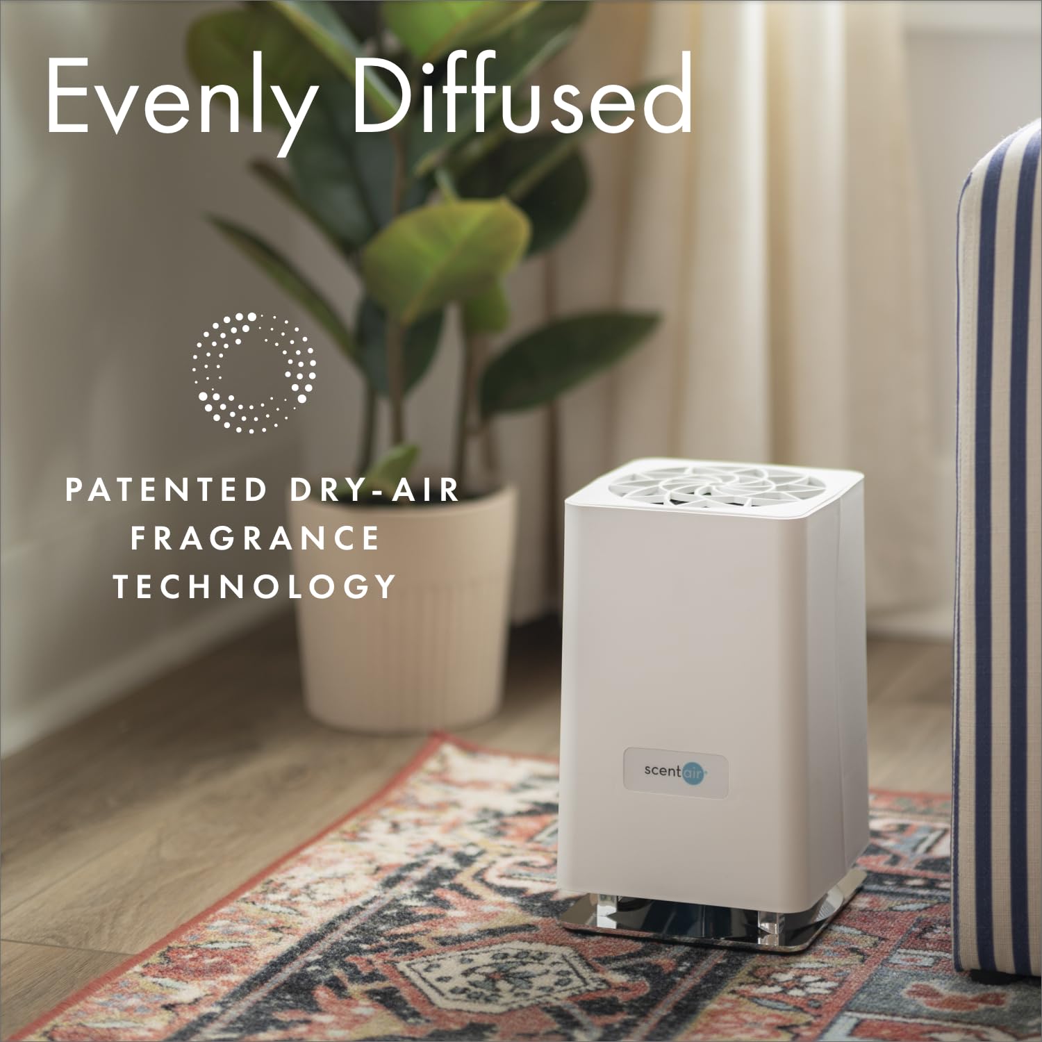 Whisper Home controlled via WiFi and Bluetooth for easy remote use