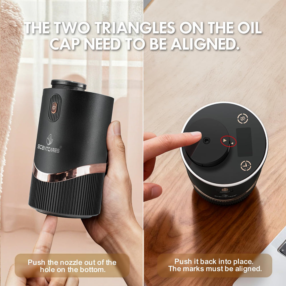 Scentcares Sentiment Diffuser demonstrates cold-air diffusion delivering pure aroma in any setting.
