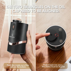 Scentcares Sentiment Diffuser demonstrates cold-air diffusion delivering pure aroma in any setting.