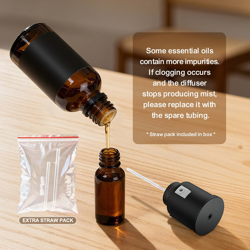 Scentcares Sentiment Diffuser charges via USB-C for portable use.